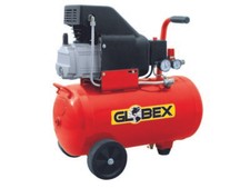 GLOBEX Compressore aria monofase 230V Capacità 24 litri 1500W 2HP