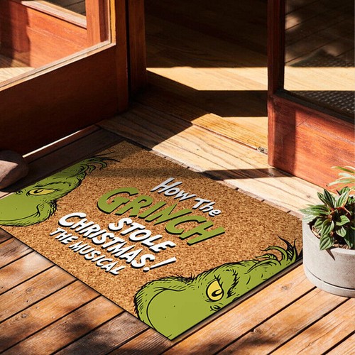 Xmas Grinch Christmas Festival Decoration Front Door Carpet Indoor Outdoor Mat a - Bild 12 von 19