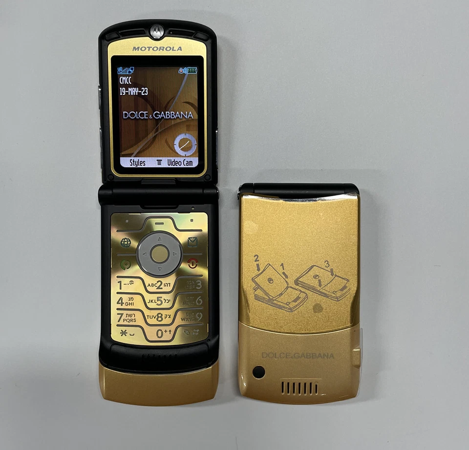 Teléfono Móvil Motorola Razr V3i Dolce Gabna (Edición Limitada) Desbloqueado Abatible Foto 3 de 4