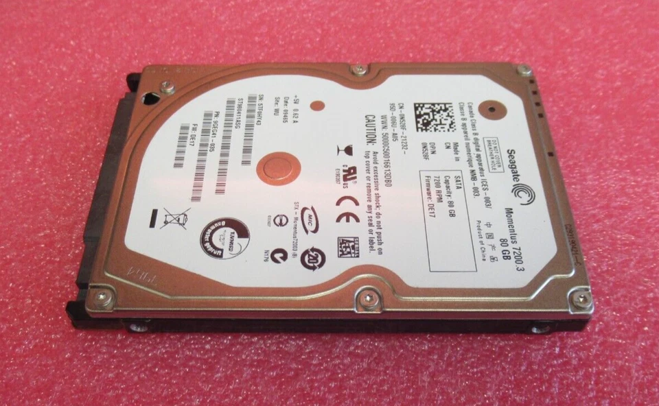 Seagate ST980411ASG N528F Momentus 7200.3 80GB 7200RPM 16MB 2.5" Internal HDD - Image 2 of 4