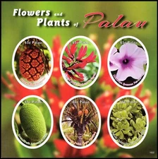 PALAU 1305i - Flowers and Plants "Imperf Souvenir Sheet" (pb60372)
