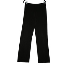 Chico Travelers Pants Women Size 1 or S Black Straight Leg Pull On Slinky Travel