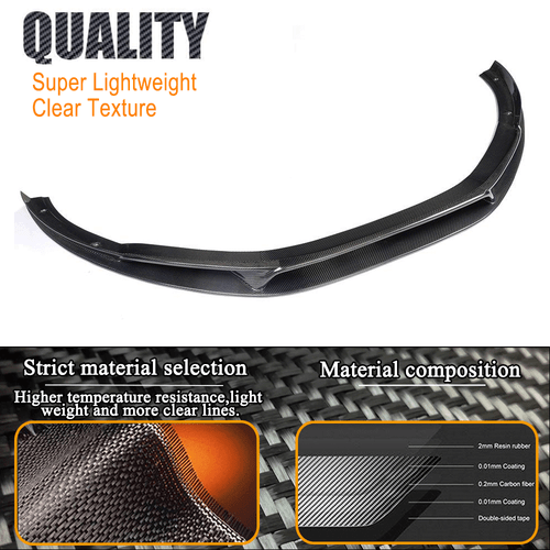 Passt für Audi R8 Gen 1 GT V8 V10 Carbon Frontlippe Frontansat Spoiler Splitter  - Bild 8 von 11