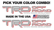 Pair (2) TRD Off Road Stickers Decals, Fits Toyota Tacoma, Tundra, 4Runner, FJ