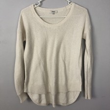 Madewell Striped Knit Small Pullover Mock Sweater