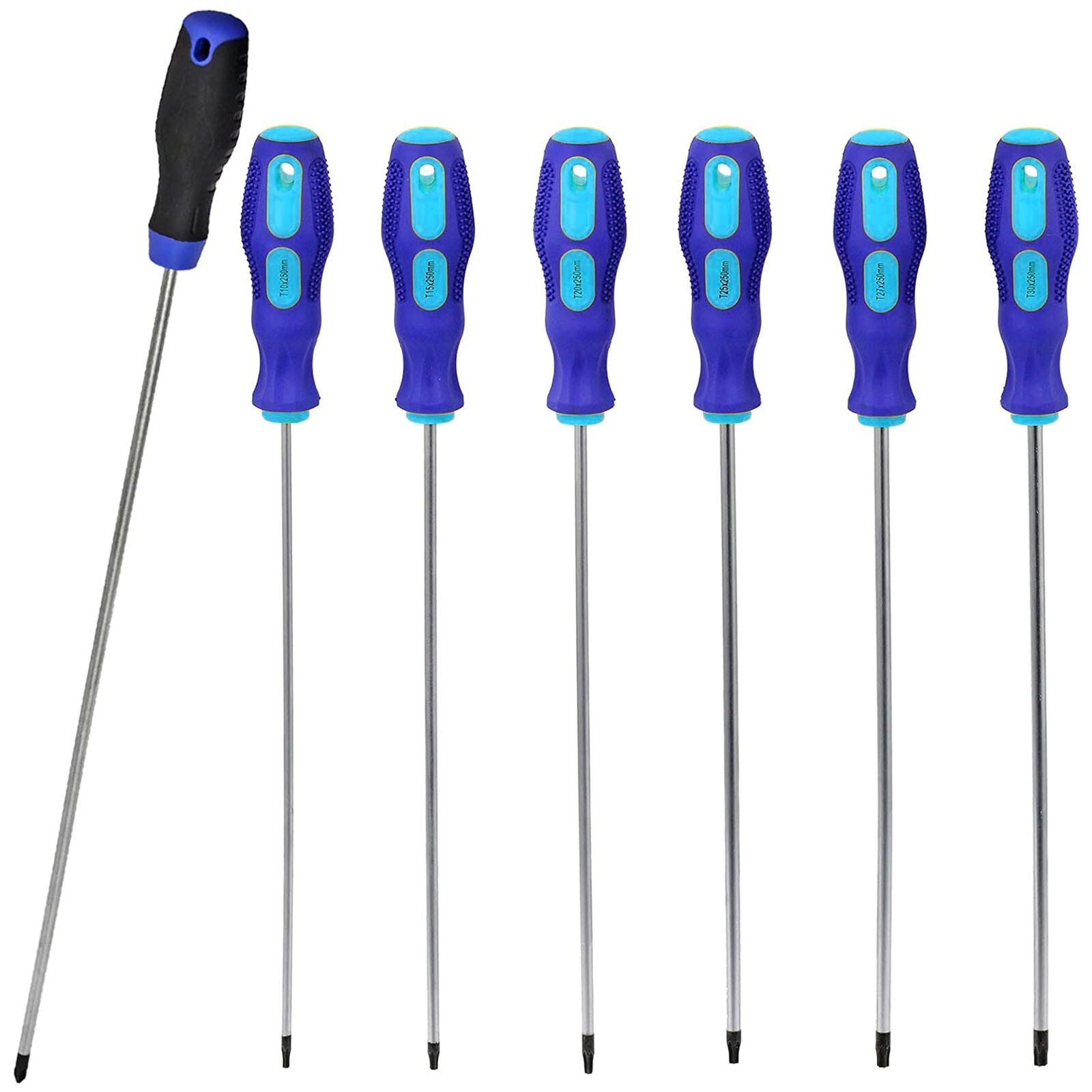 Phillips Screwdriver Set Extra Long Reach CRV Tip Star Torx 7 Piece 360mm 400mm