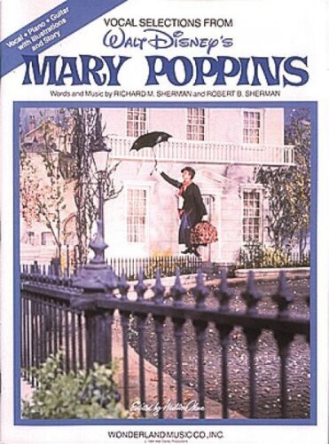 Mary Poppins Sheet Music Piano Vocal Guitar Songbook NEW 000360439 - Afbeelding 1 van 1