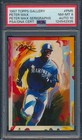 1997 TOPPS GALLERY PETER MAX #PM5 KEN GRIFFEY J PSA/DNA 8/AUTO 10 GEM MINT RARE!