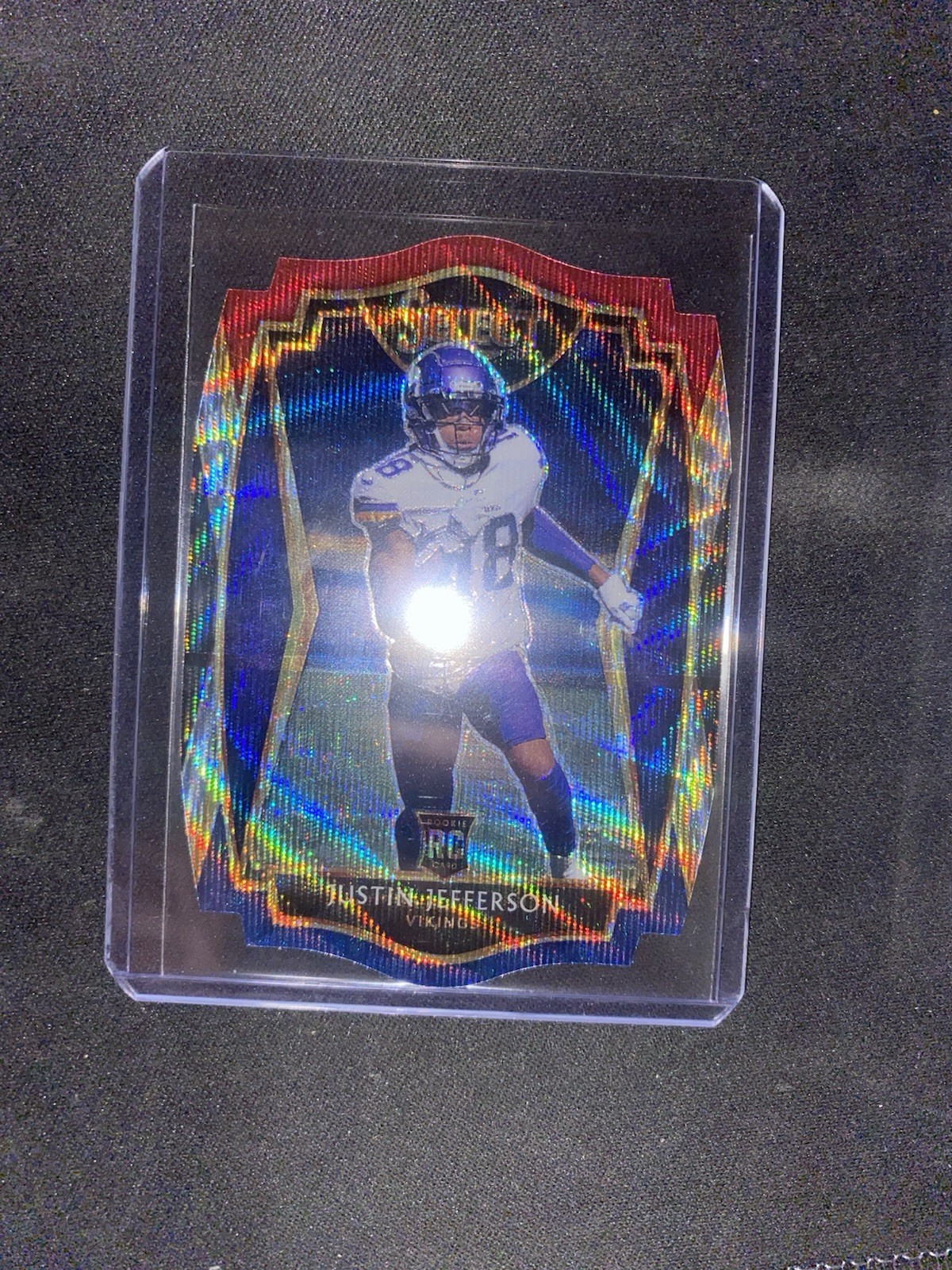 2020 Select Justin Jefferson Tri Color Rookie Premier Level #161 Die Cut