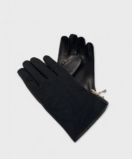 Archivio AG Spalding & Bros Herren Handschuhe aus Leder und Nylon, schwarz 552211.U900
