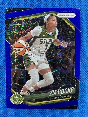 2025 #110 Zia Cooke Panini Prizm WNBA Blue Velocity Prizm Storm