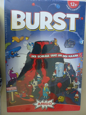 Burst **DER SCHRÄGE TANZ UM DEN VULKAN** Amigo Partyspiel Familienspiel  NEU&OVP
