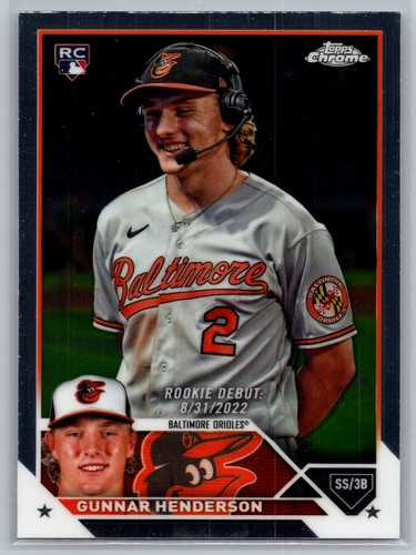 Gunnar Henderson #USC208 2023 Topps Chrome Update card