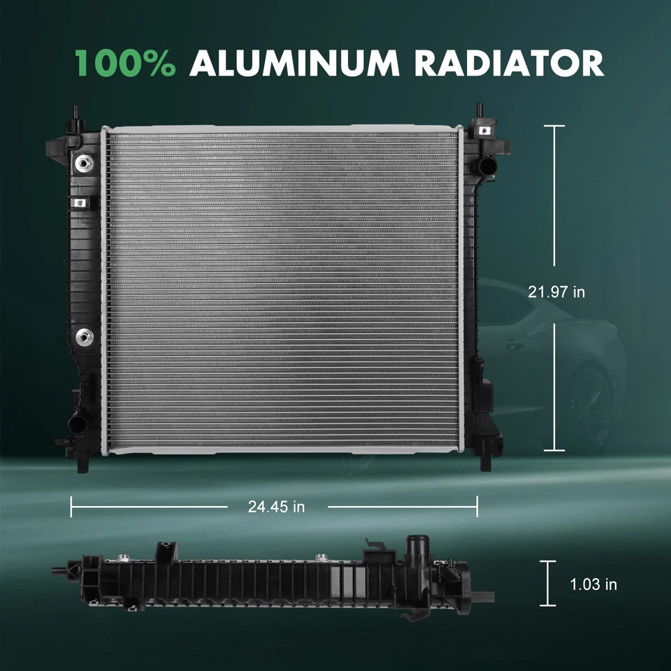 Radiador para Cadillac SRX 2011 2010-2016 Saab 9-4X 2,8 L 3,0 L 3,6 L V6 CU13241 Foto 2 de 4