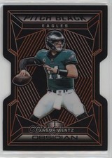 2019 Panini Obsidian Pitch Black Electric Etch Orange 44/50 Carson Wentz 4f5