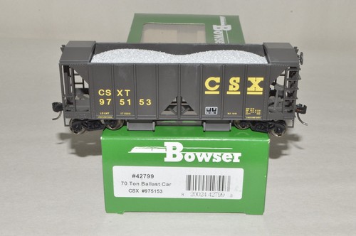 Tren de vagones tolva de lastre escala HO Bowser CSX Transportation RR MW ACF 975153 | Zustand: New