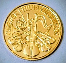 2025 .9999 Fine Gold Austrian Philharmonic (4 Euro) Coin 1/25 Oz Beautiful Coin!