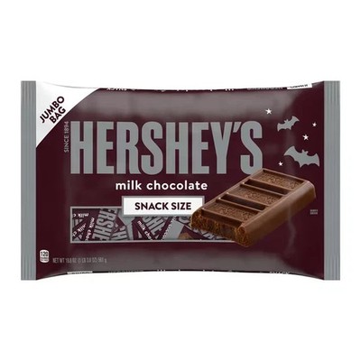Hershey's Milk Chocolate Snack Size Candy, Jumbo Bag 19.8 oz-free shipping