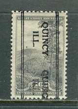 Quincy IL 241 DLE precancel on 10c National Parks, Scott 749, last one