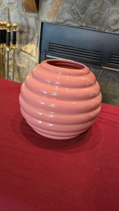 Vtg Haeger USA Pottery Ribbed Beehive Planter #471 USA 