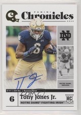 2020 Panini Chronicles Draft Picks Signatures Tony Jones Jr #22 Auto a8r