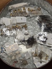 HUGE LOT 48 NEW FULL  HALF METAL HAIR COMBS BUTTERFLIES BALLOONS FLOWERS