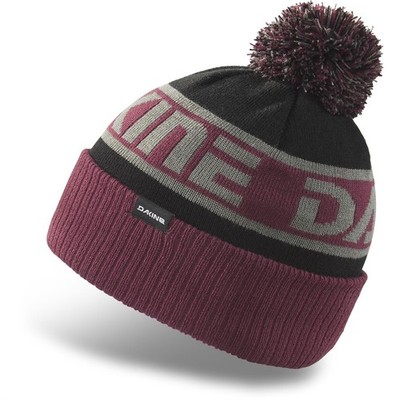 Dakine Jackson Pom Acrylic Beanie Unisex Grapevine / DK Logo / Black New