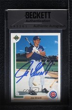 BAS 1991 Upper Deck Joe Girardi #113 Seal of Authenticity Auto ow6