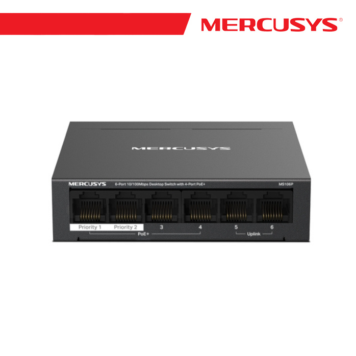 MS106P SWITCH MERCUSYS MS106P 6P LAN con 4P PoE+ compatibile con 8 - Immagine 5