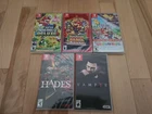 Lot of 5 Nintendo Switch Games - Paper Mario, Hades - 3 Factory Sealed - 2 CiB