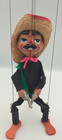 Vintage Mexican Bandit Bandito Marionette String Puppet Pistols Folk Art