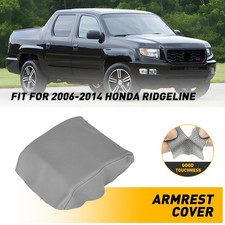 Console Lid Armrest Cover Microfiber Leather For Honda Ridgeline 2006-2014 Gray Console Lid Armrest Cover Microfiber Leather For Honda Ridgeline 2006-2014 Gray
