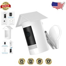 Durable White Silicone Skin for Ring Stick Up Cam Battery HD - Waterproof Cover