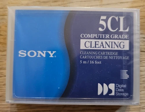 SONY 5CL DG5CL CLEANING CARTRIDGE For 4mm DDS Digital Data Storage Tape 5m/16 Ft