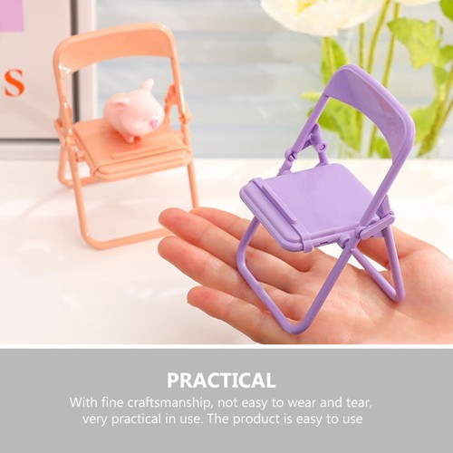 12 Pcs Mobile Phone Holder Doll House Cell Stand Chair Adjustable - 第 2/12 張圖片