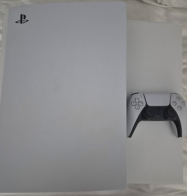 Sony PS5 Blu-Ray Edition Spielekonsole - Weiß mit 1tb extra SSD innen 
