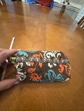 Vera Bradley Quilted Floral Pattern Small Cosmetic Bag