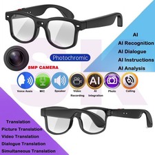 HD Video AI smart glasses with camera and bluetooth and video recording