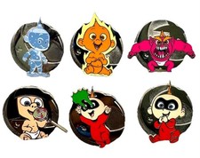 Disney Pin 2024 DLR Jack-Jack Hidden Mickey 6 Pin Set w/ Chaser