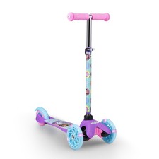 Patinete De Tres Ruedas V  i Plataforma Extra Ancha Y Luces De Lujo Negro