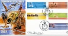 2002 C'WEALTH GAMES GREAT BRITAIN BRADBURY FDC SIGNED SUE BARKER 160/210 VGC