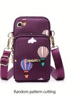 Fashionable Minimalist Women's Phone Bag, Durable Nylon Mini Crossbody Bag, Sho
