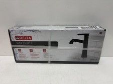 Delta Greydon Single Handle and Hole Bathroom Faucet in Matte Black 15860LF-BL