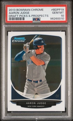 PSA 10 AARON JUDGE 2013 Bowman Chrome Draft Yankees Rookie Card RC GEM MINT