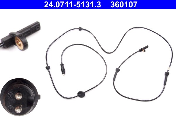 Fits ATE 24.0711-5131.3 ABS SENSOR FIAT DOBLO 01- REAR  ⭐UK Stock⭐