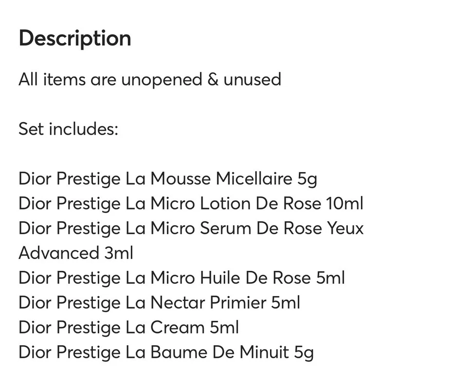 Juego de cuidado de la piel Dior Prestige Foto 3 de 3