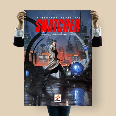 Snatcher 1992 Japanese PC Engine Cyberpunk Promo Poster Art
