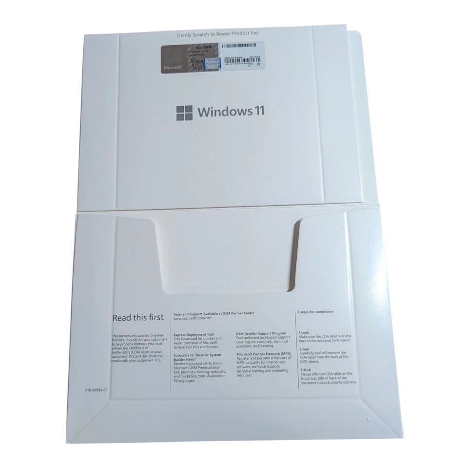 DVD Windows 11 Pro 64 bits | Llave original interior | Sellado de fábrica | Envío rápido Foto 2 de 4