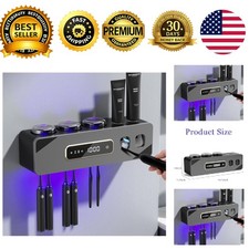 Automatic Toothpaste Dispenser Rechargeable Electric Toothbrush Holder Wall