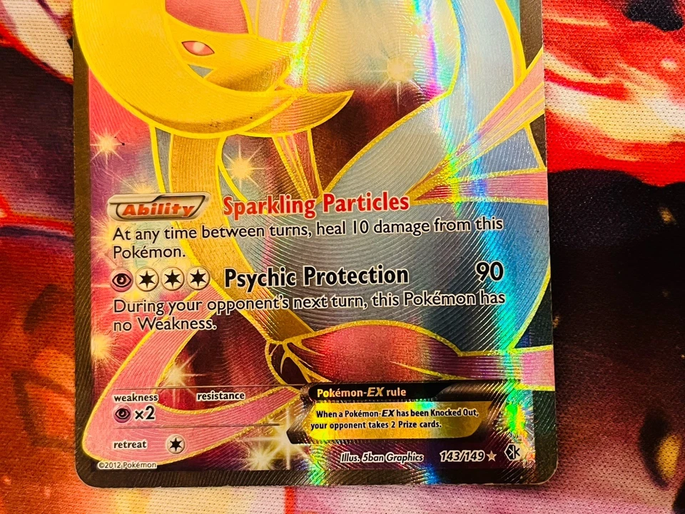 2012 Pokemon Cresselia EX (143 Full Art) 143/149 Boundaries Crossed Holo MP/HP - Image 4 of 4